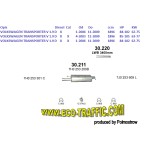 Ауспух 30.211 ALU СРЕДНО ГЪРНЕ VW TRANSPORTER V 1.9 TDI / 23197/ 30,211/ АУСПУСИ POLMOSTROW